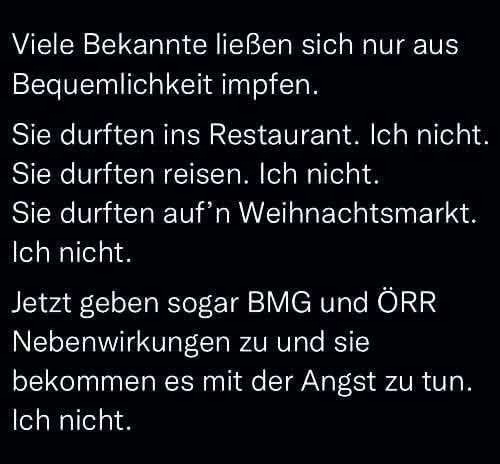 Ich nicht.