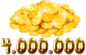 4 Millionen Jetons