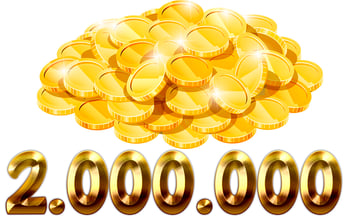 2 Millionen Jetons