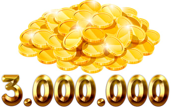 3 Millionen Jetons