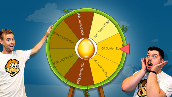 Spielmit LIVE VIP - Mathias dreht Goldeier am Glücksrad für Spielmit